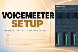 fix obs voicemeeter audio, echo, crackling and routing