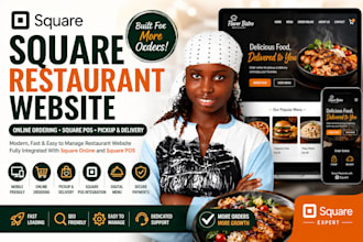 build square restaurant website with online ordering and square pos