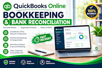 do quickbooks online bookkeeping, and bank reconciliation