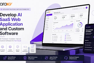 develop an ai saas web application, ai agent, or custom software