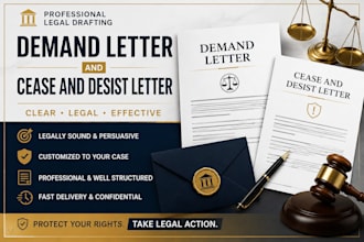 draft cease and desist or demand letter as a lawyer