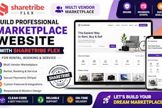 build sharetribe marketplace website with sharetribe flex multi vendor platform