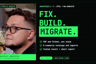 fix, customize or migrate your PHP or python website