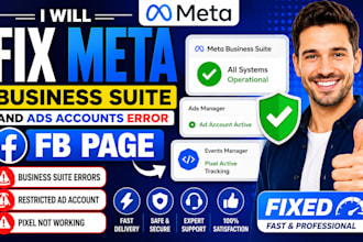 fix meta business suite and facebook ad account issues