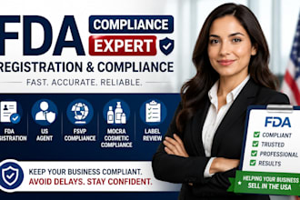 be your fda US agent and fsvp agent for food imports to USA