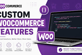 develop custom woocommerce features and functions