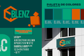 create your professional brand and brand guidelines