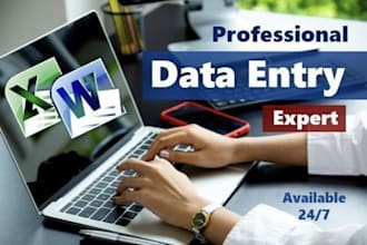 be your data entry specialist