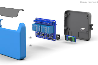 design functional cad pcb enclosure, consumer electronics case