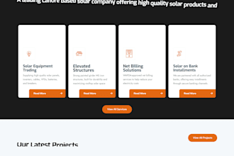 design a professional solar energy website for business