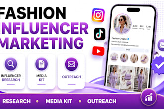 find fashion influencers, build your media kit and run outreach for you