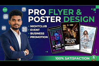 design eye catching party flyer, event flyer or club flyer