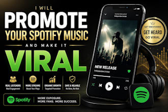 promote your spotify music and make it viral spotify