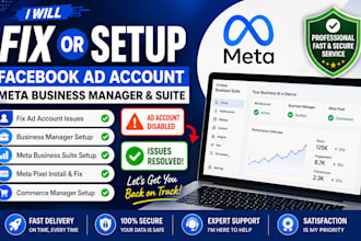 fix ads issues setup facebook ad account meta business manager suite