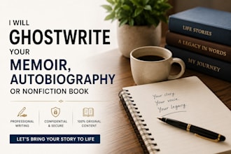 ghostwrite your memoir, autobiography, or nonfiction book