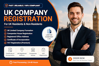 do UK company registration for resident and non resident with UK address