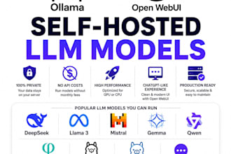 setup ollama server, deepseek, llama, gemma with open webui on vps