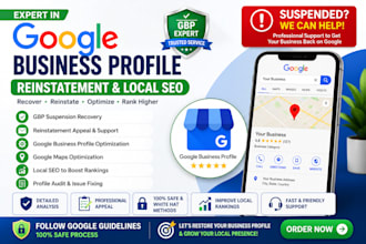 reinstate suspended google business profile and optimize