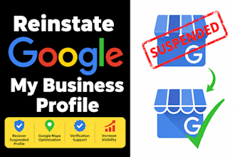 reinstate suspended google business profile and optimize