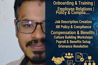 be your HR consultant for recruitment and hiring process