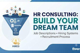 be your HR consultant for recruitment and hiring process