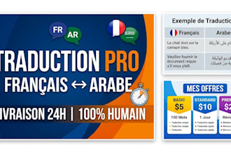 translate french to arabic accurately and fast