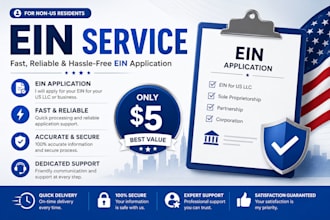 assist with US ein application using irs form ss4