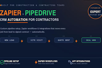 do zapier integration pipedrive crm automations pipedrive construction expert