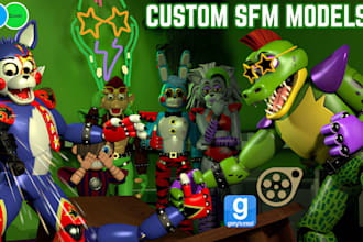 port, rig, convert 3d models for gmod playermodel, sfm, mmd, tf2, l4d2, vrchat,
