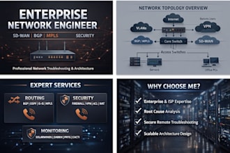 be your expert network engineer for router, switch, and VPN setup