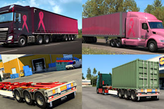 build realistic custom trucks for ets2 and american truck simulator truck mods