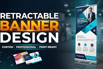 design a retractable roll up banner