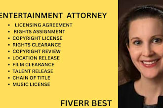 provide film clearance services, copyright review, and entertainment law support