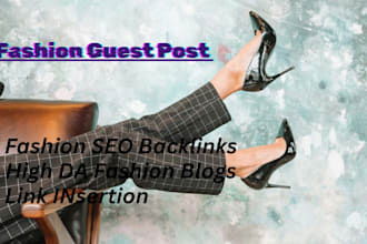 build fashion SEO backlinks on high da fashion blogs