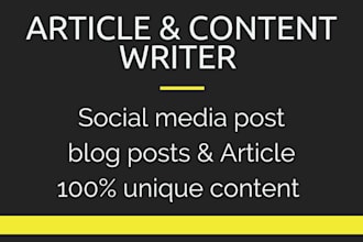 write engaging social media content and articles