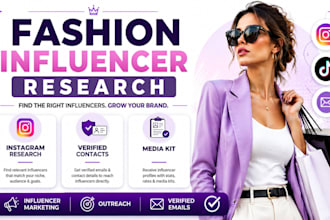 find fashion influencers, instagram influencer research and outreach