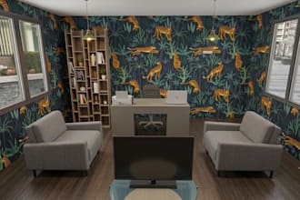 3d room project office room