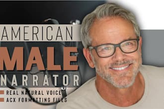 record thriller audiobook as male acx narrator in HQ american accent