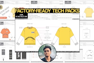 make clothing tech pack design