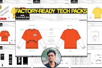 make clothing tech pack design