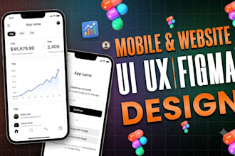 design a interactive website and app design in figma