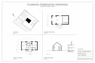 create UK planning permission drawings and architectural plans