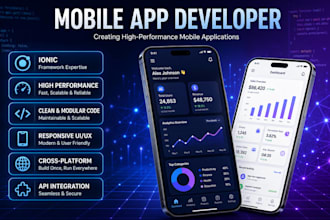 build custom ionic mobile apps for android and ios