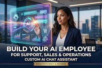 build ai employee for customer support, sales and operations, ai chat assistant