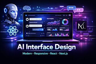 design and develop a modern ai web interface for you