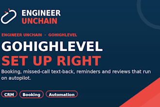 set up your gohighlevel CRM, booking, and automations
