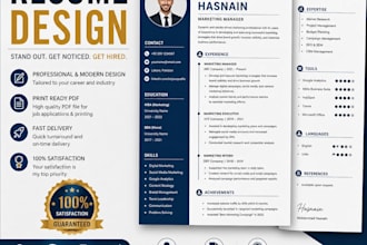 design a professional CV or resume format