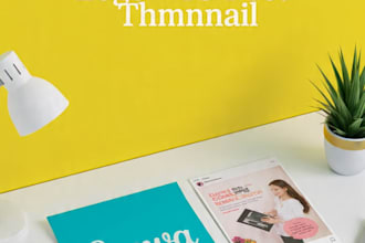 design logo, instagram post and youtube thumbnail in canva