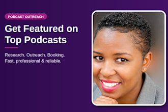 podcast outreach and book you on relevant podcasts