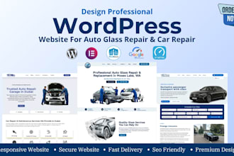 design wordpress websites for your auto glass repair or car garage business